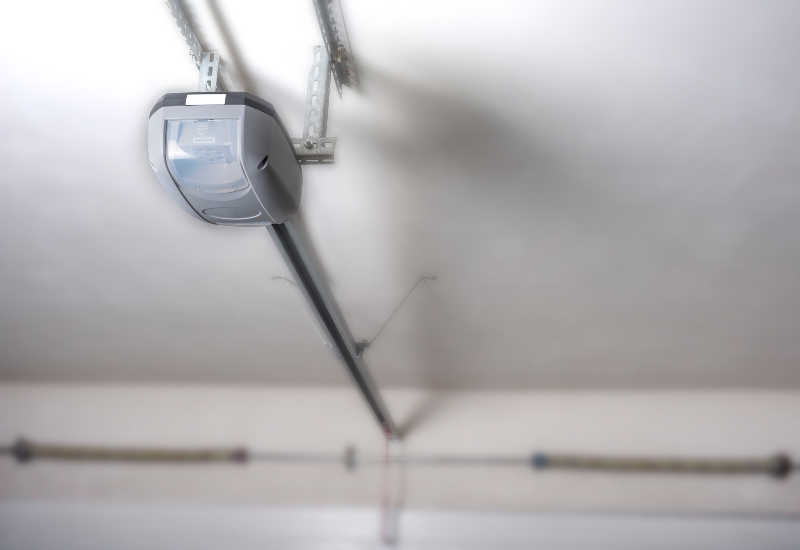 LiftMaster opener installed on garage ceiling rail system in Chicago, IL